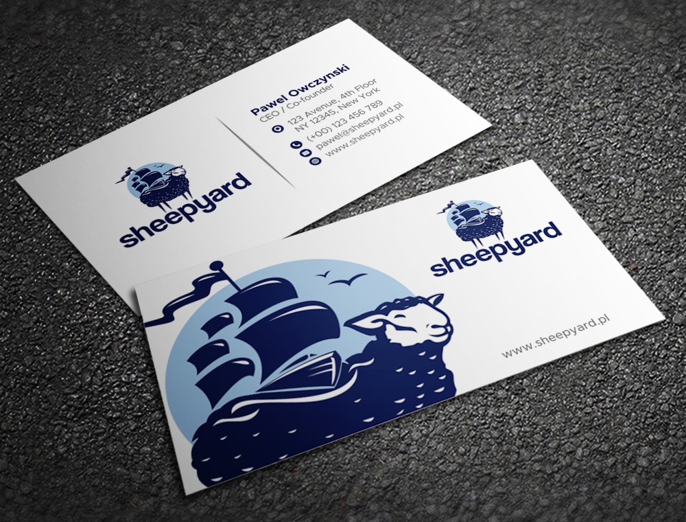 sheepyard logo design by Kindo