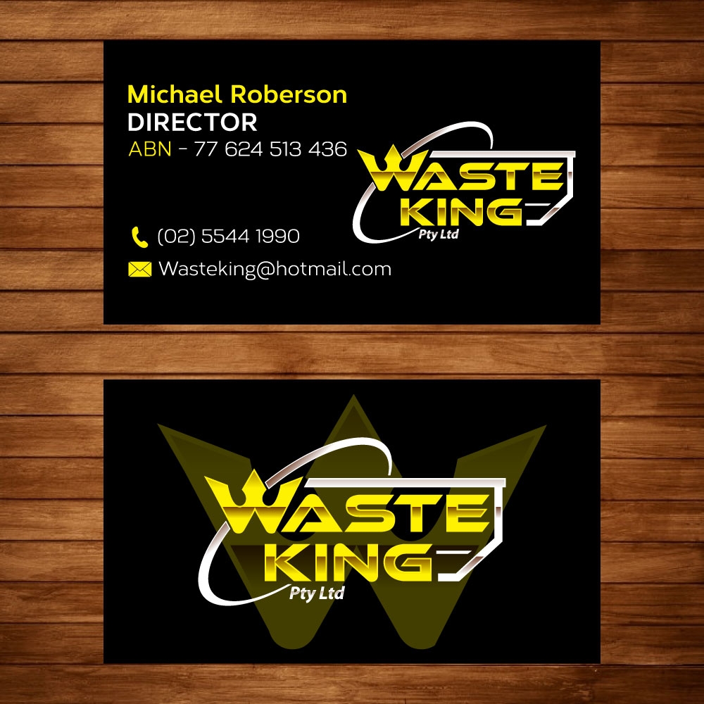 Waste King Pty Ltd logo design by boybud40