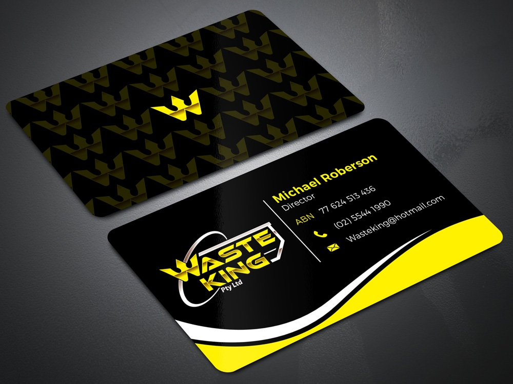 Waste King Pty Ltd logo design by Gelotine