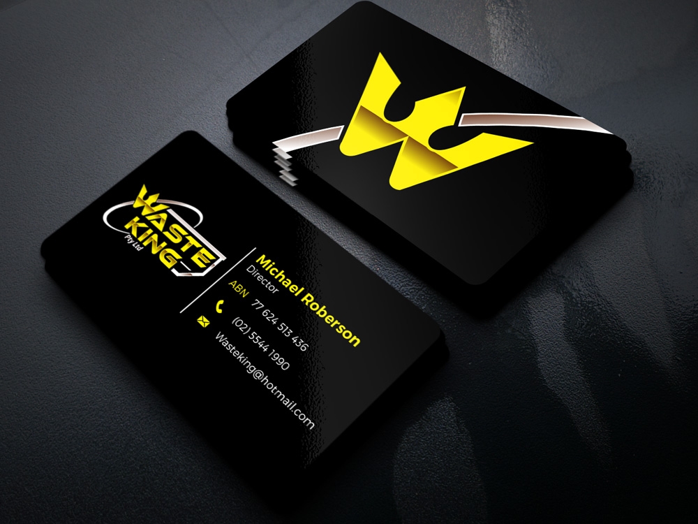 Waste King Pty Ltd logo design by Gelotine