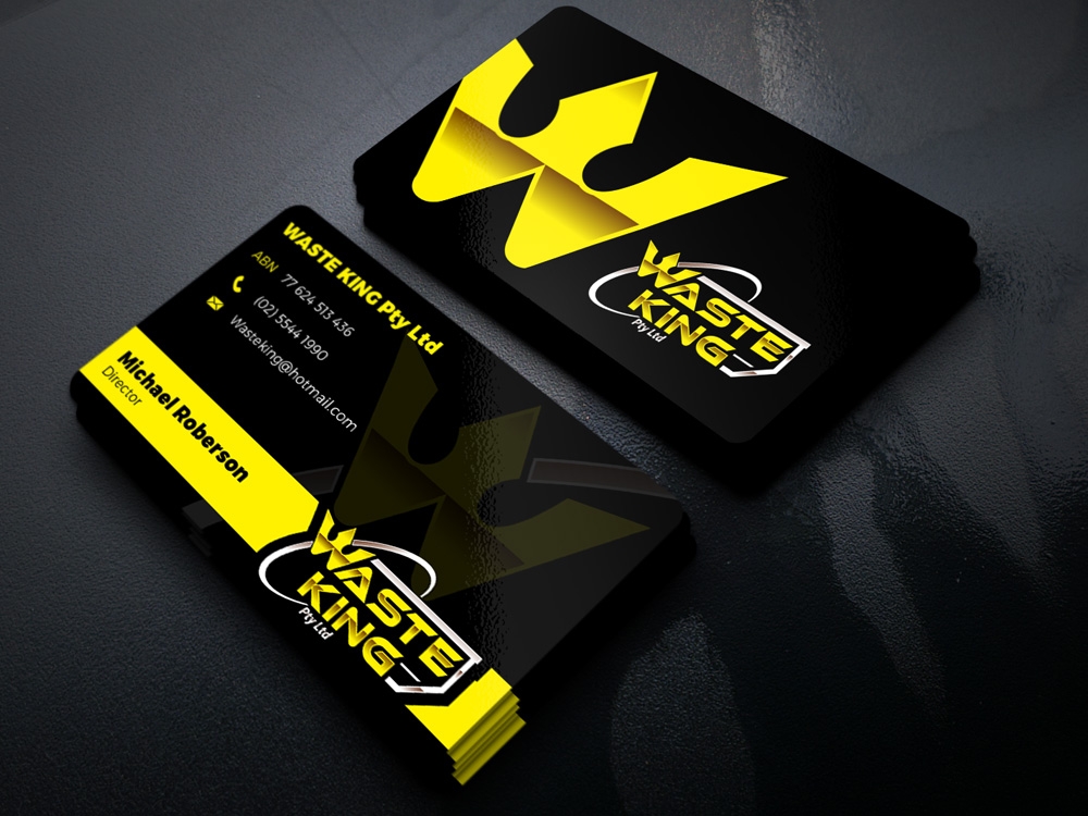 Waste King Pty Ltd logo design by Gelotine