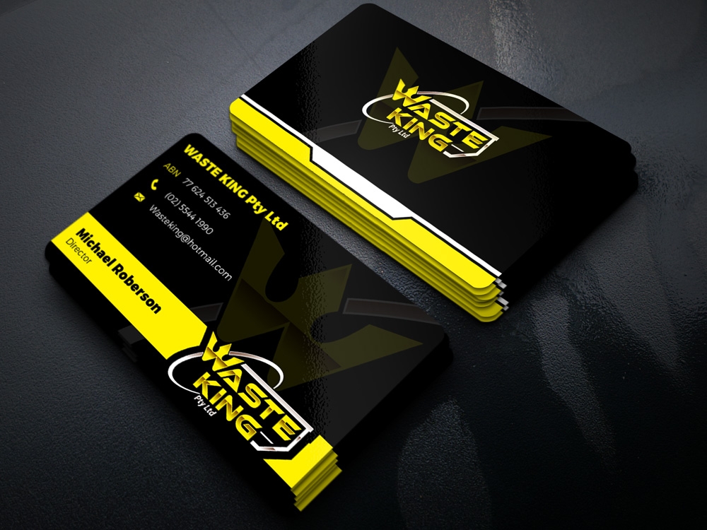 Waste King Pty Ltd logo design by Gelotine