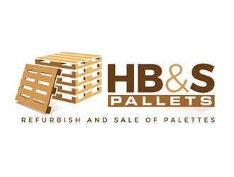 HB&S PALLETS logo design by DreamLogoDesign