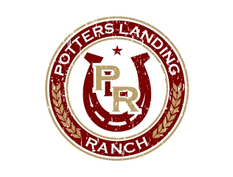Potters Landing Ranch logo design by MarkindDesign