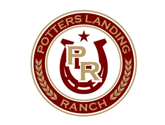 Potters Landing Ranch logo design by MarkindDesign