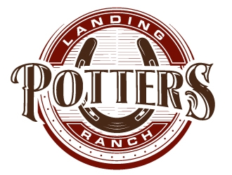 Potters Landing Ranch logo design by ElonStark