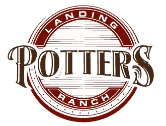 Potters Landing Ranch logo design by ElonStark