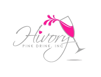Hivory Pink Drink, Inc logo design by BrainStorming