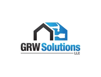 GRW Solutions, LLC logo design by gipanuhotko