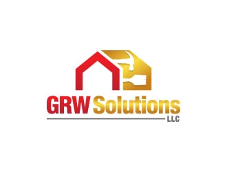 GRW Solutions, LLC logo design by gipanuhotko