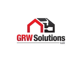 GRW Solutions, LLC logo design by gipanuhotko