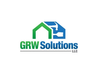 GRW Solutions, LLC logo design by gipanuhotko