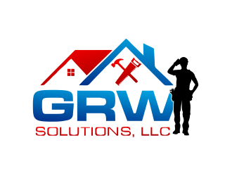 GRW Solutions, LLC logo design by ROSHTEIN