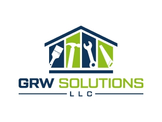 GRW Solutions, LLC logo design by akilis13