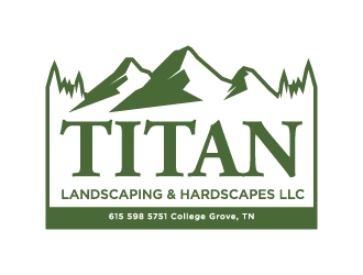 Titan Landscaping & Hardscapes LLC logo design by Boooool