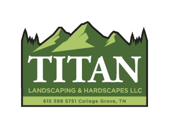 Titan Landscaping & Hardscapes LLC logo design by Boooool