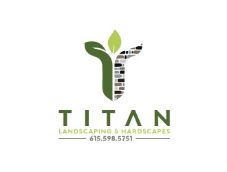 Titan Landscaping & Hardscapes LLC logo design by jishu