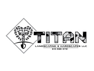 Titan Landscaping & Hardscapes LLC logo design by Conception