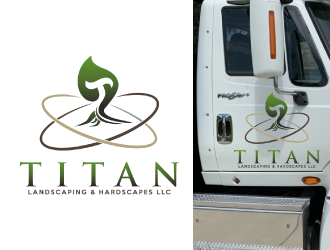 Titan Landscaping & Hardscapes LLC logo design by nona