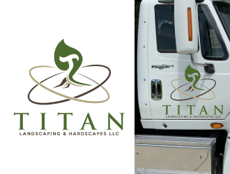 Titan Landscaping & Hardscapes LLC logo design by nona