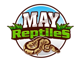 MAY Reptiles logo design by DreamLogoDesign