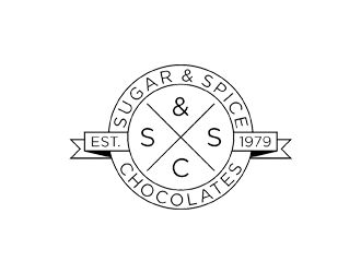 Sugar & Spice Chocolates  logo design by zeta