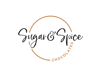 Sugar & Spice Chocolates  logo design by zeta