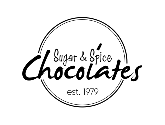 Sugar & Spice Chocolates  logo design by qqdesigns