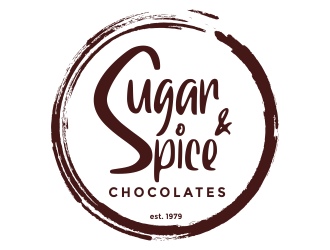 Sugar & Spice Chocolates  logo design by aldesign