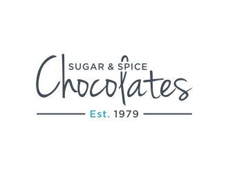 Sugar & Spice Chocolates  logo design by mbamboex