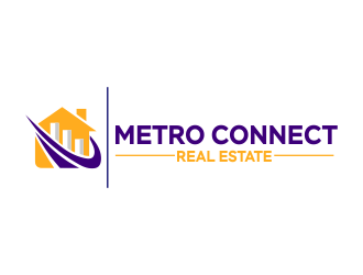 Metro Connect Real Estate logo design by ROSHTEIN