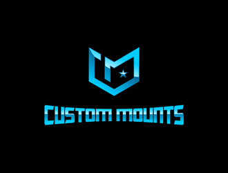 Custom Mounts logo design by zeta