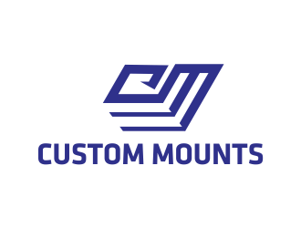 Custom Mounts logo design by AisRafa