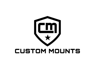 Custom Mounts logo design by SOLARFLARE