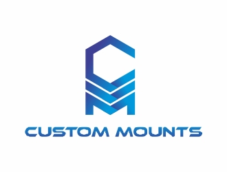 Custom Mounts logo design by rokenrol