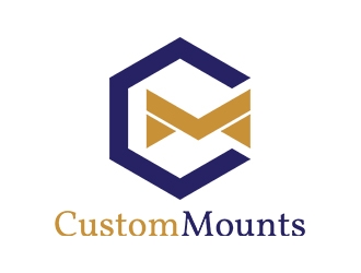 Custom Mounts logo design by planoLOGO