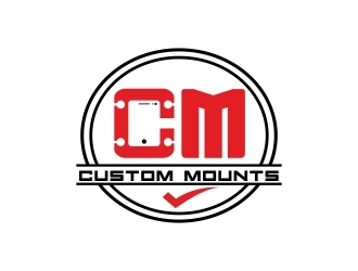 Custom Mounts logo design by adwebicon