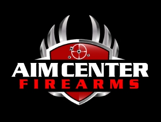 Aim Center Firearms logo design by ElonStark