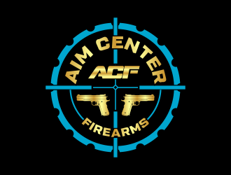 Aim Center Firearms logo design by beejo