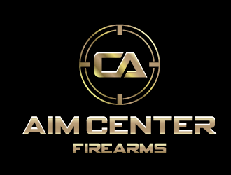 Aim Center Firearms logo design by Ultimatum