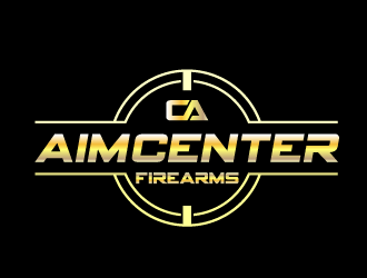Aim Center Firearms logo design by Ultimatum