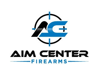 Aim Center Firearms logo design by cybil