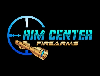 Aim Center Firearms logo design by uttam