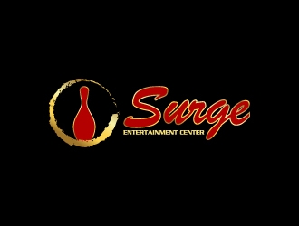 Surge Entertainment Center  logo design by Creativeminds