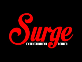 Surge Entertainment Center  logo design by ElonStark