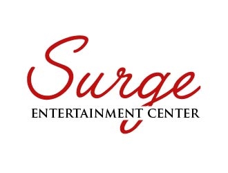 Surge Entertainment Center  logo design by shravya