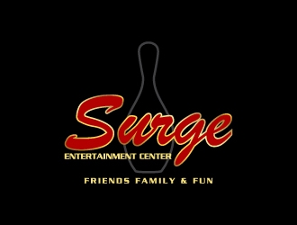 Surge Entertainment Center  logo design by Creativeminds