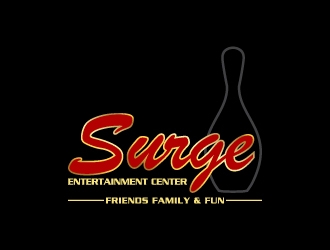 Surge Entertainment Center  logo design by Creativeminds