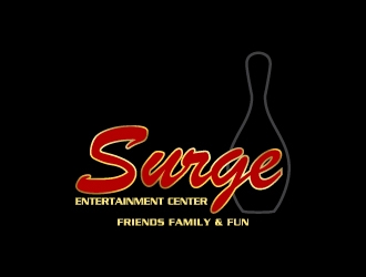 Surge Entertainment Center  logo design by Creativeminds