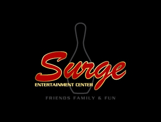 Surge Entertainment Center  logo design by Creativeminds